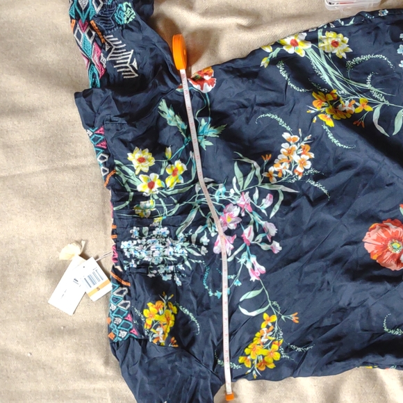 Silk Floral Johnny Was Dress - Picture 6 of 6